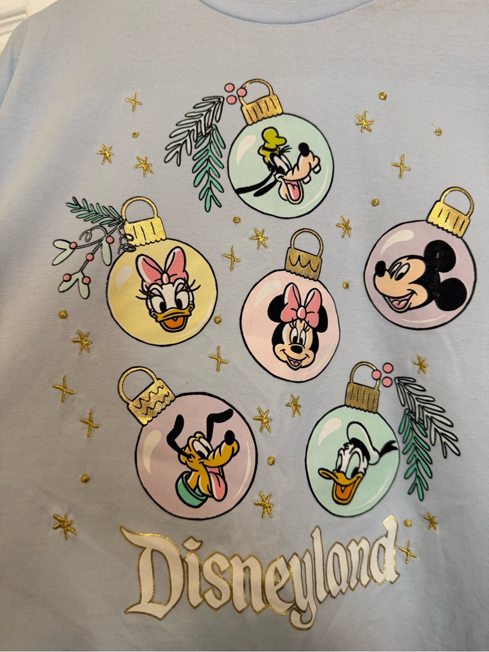 Disney Pastel Blue Logo Crewneck